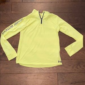 neon yellow pullover!!